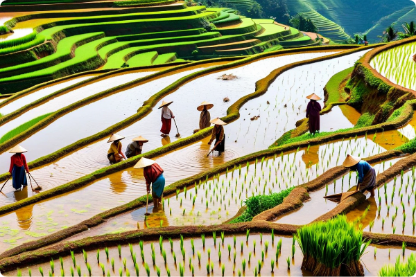 江戸時代の棚田